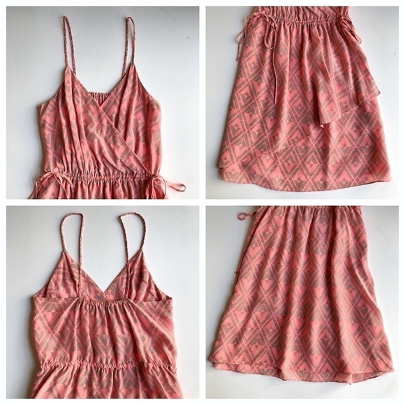 Rebecca Taylor Silk Print Faux Wrap Dress - Picture 9 of 11